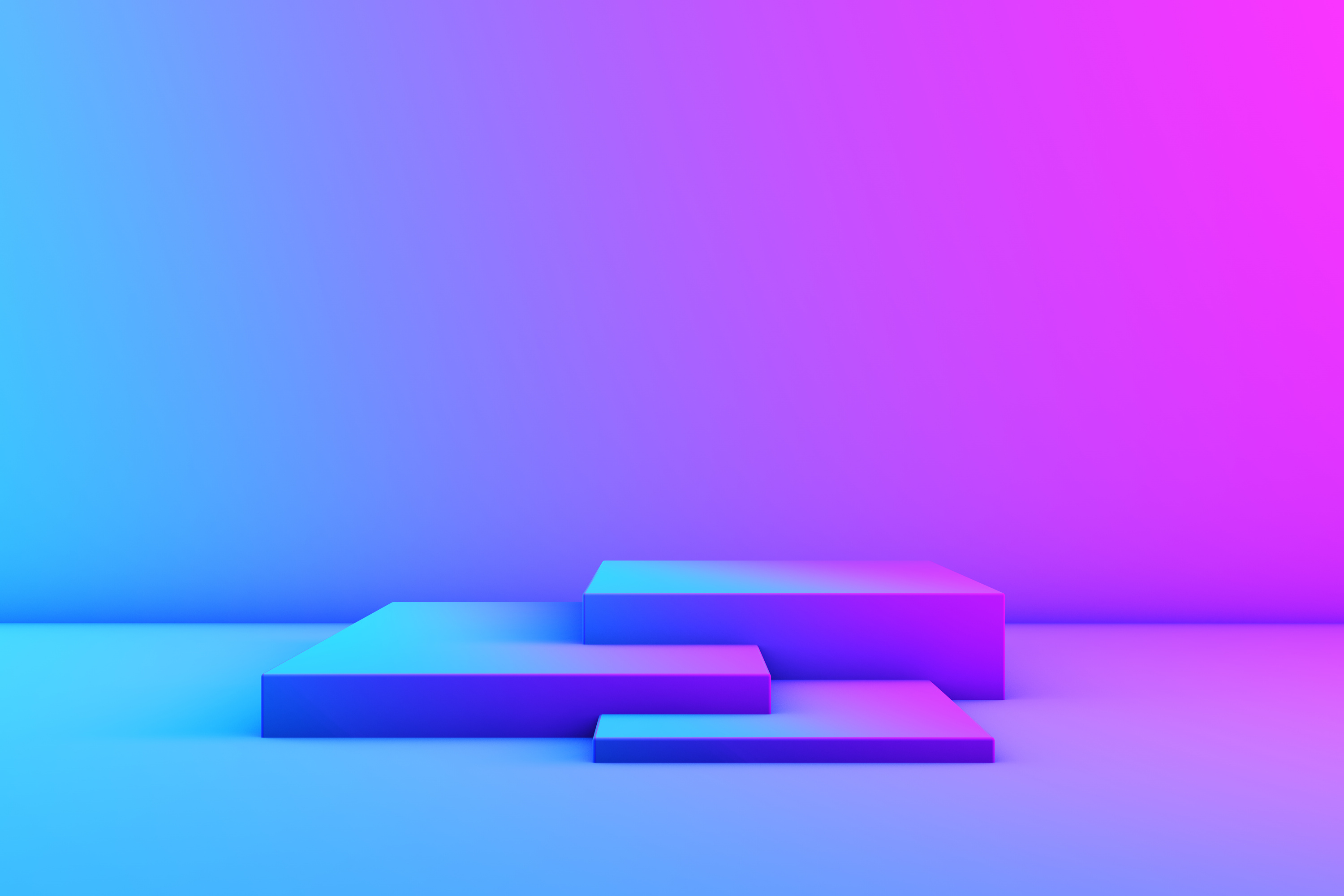Neon Podiums for Product